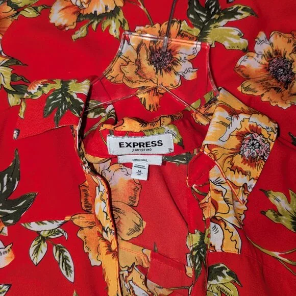 Red floral Express Portofino shirt - Picture 3 of 3